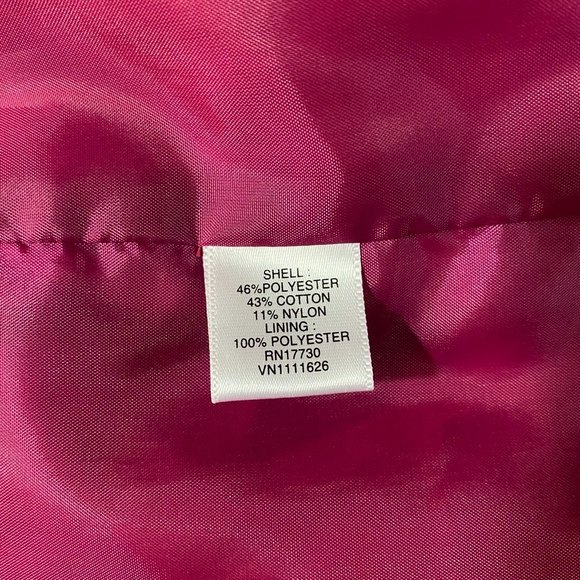 MERONA Abstract Sheath Dress with side Bow Tie Size 6 Pink Blue White - Picture 7 of 7